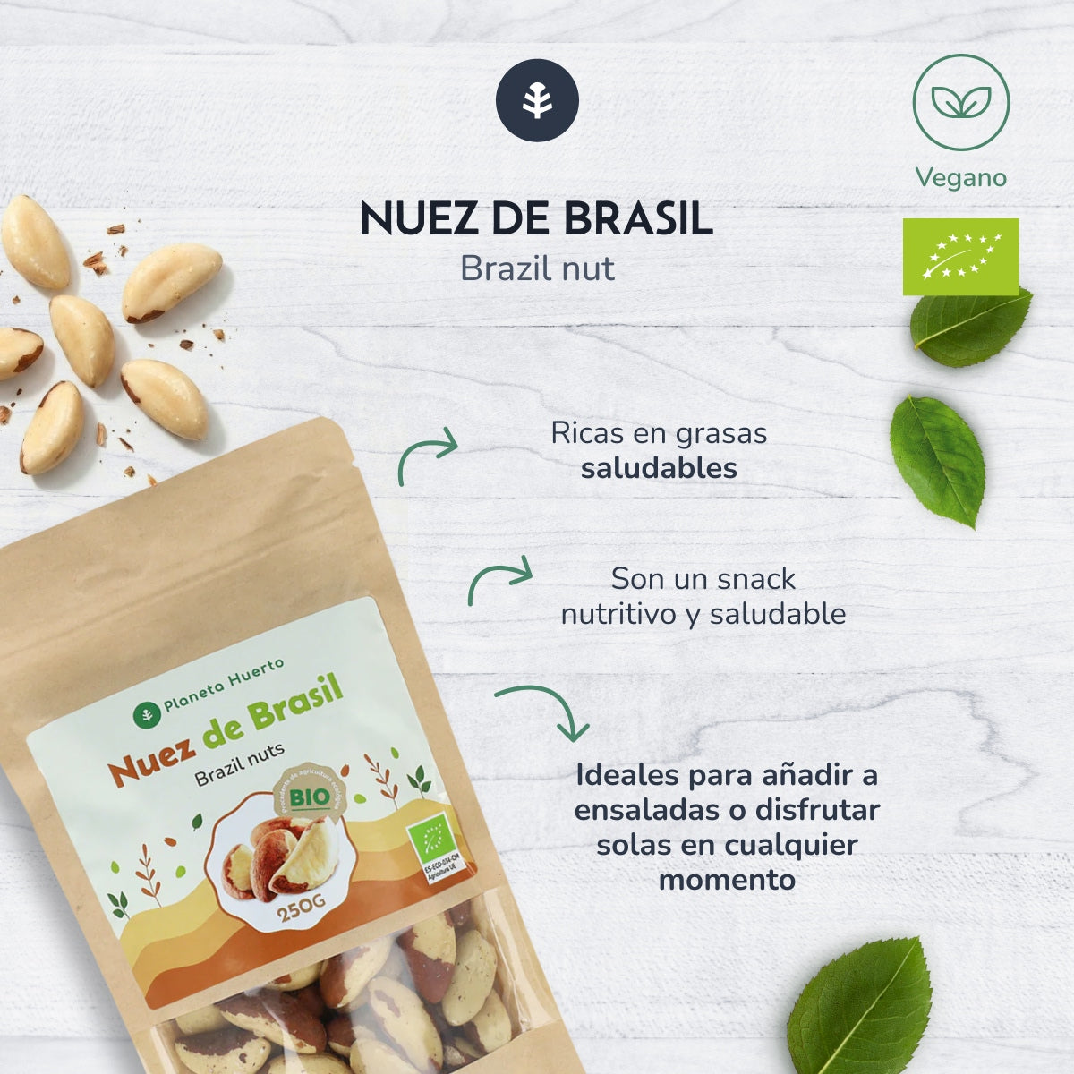 Brazil Nut ECO Planeta Huerto 250 g