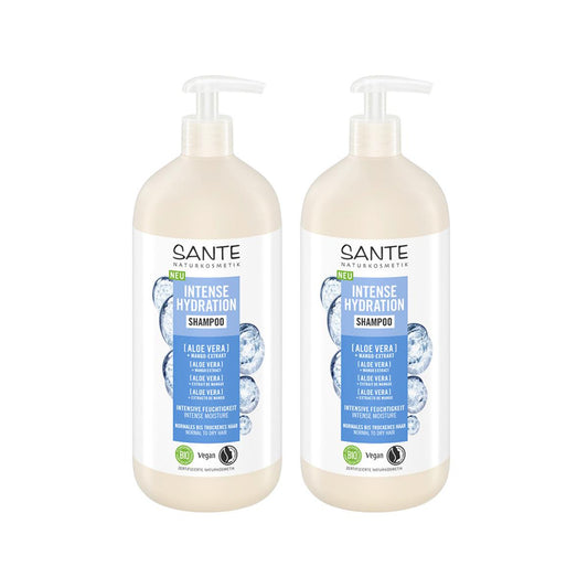 Pack of 2x Sante Intense Hydration Aloe Shampoo 950 ml