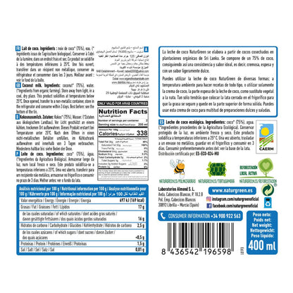 Bio-Kokosmilch NaturGreen 400 g / 400 ml