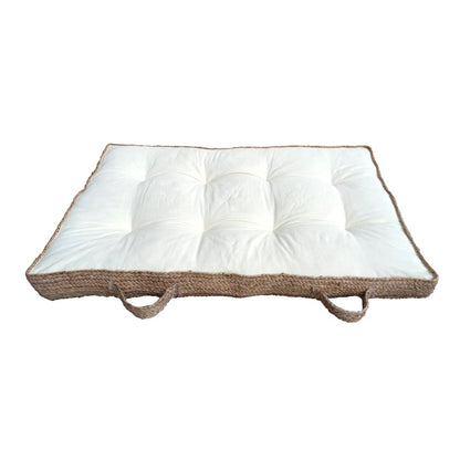 Poduszka Palet Juta-Alg 120X80X10 cm - Ecru