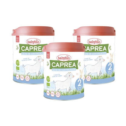 3er-Pack Ziegenmilch Caprea 2 (6 bis 12 Monate) Babybio 800 g