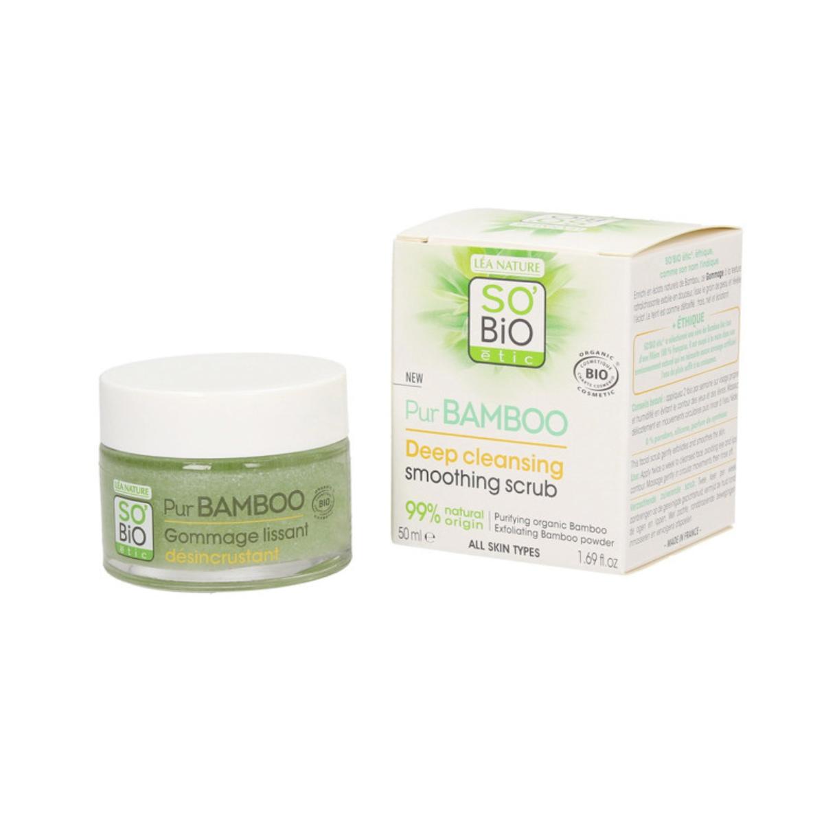Peeling wygładzający głęboko oczyszczający pur bamboo So'Bio étic 50 ml