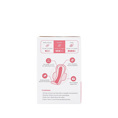 Compresses en fibre de bambou biodégradables Regular Ecoboom 8 unités