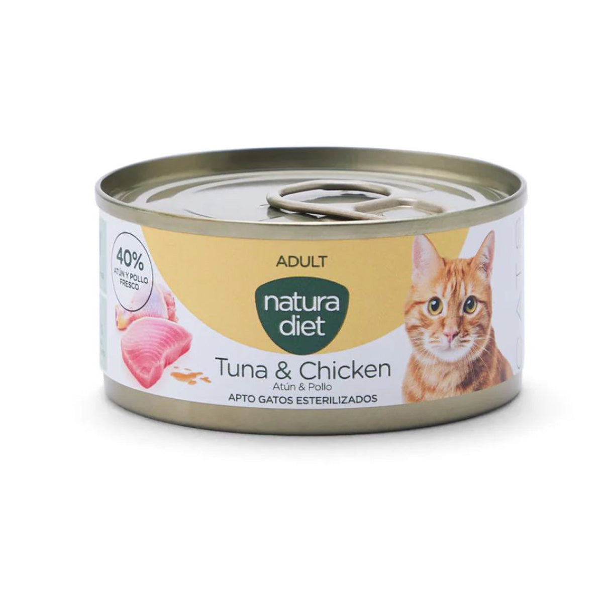Natura Diet Cat Dose Thunfisch und Huhn 85 g Nassfutter für Katzen.