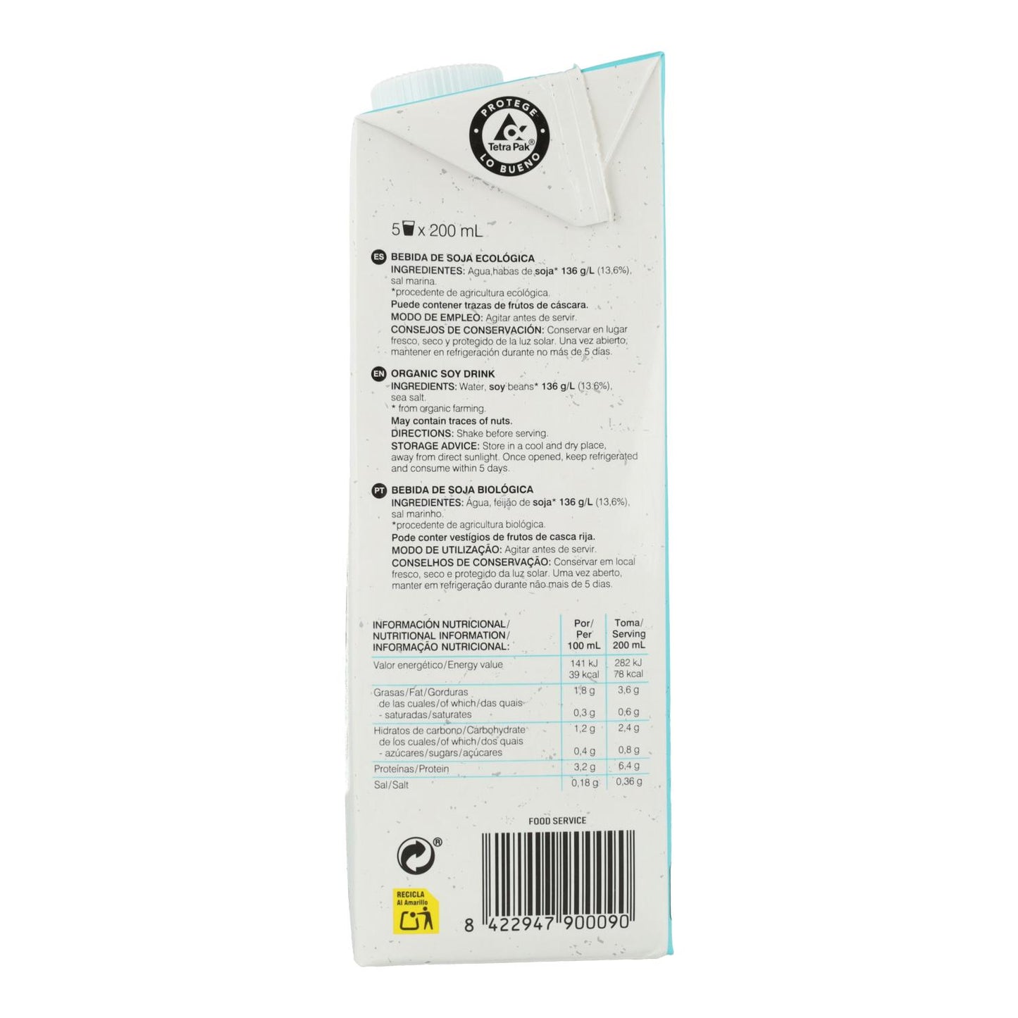 Bevanda di soia ECO Soria Natural 1 L