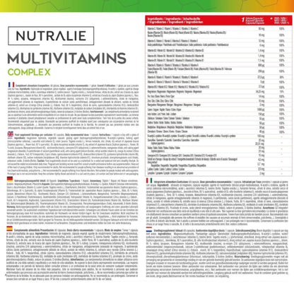 Nutralie Multivitamines Complexe avec 29 actifs 60 gélules