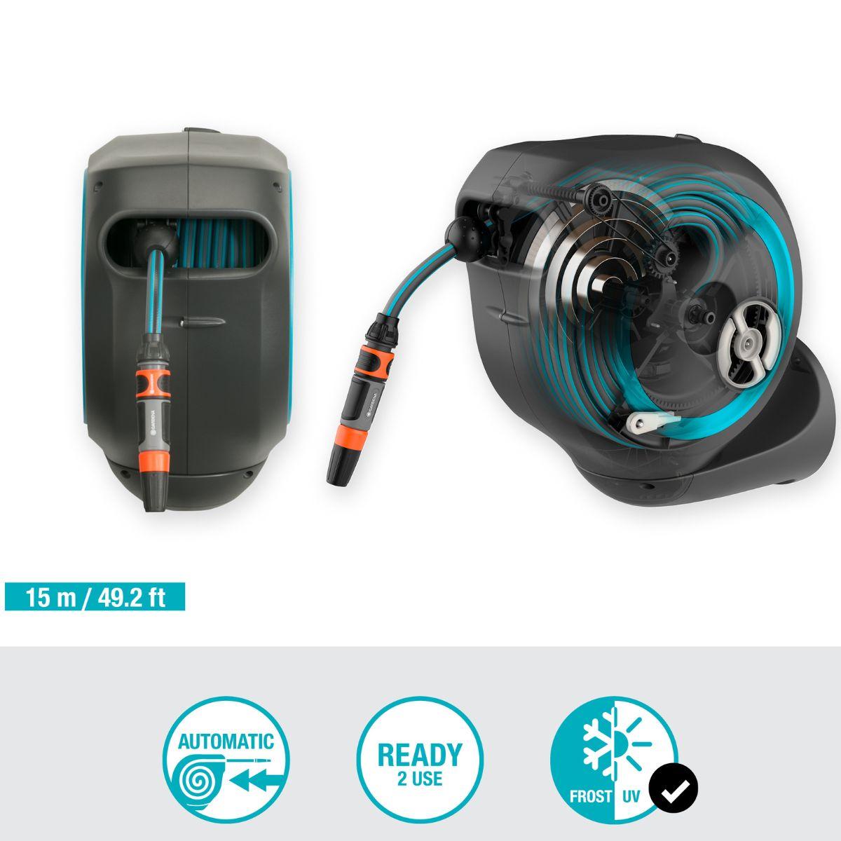 RollUp S 15 m Gardena wandhouder voor tuinslang (gereviseerd)