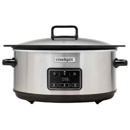 Crockpot Olla digital de cocción lenta digital Sizzle & Stew 6.5 L CSC112X