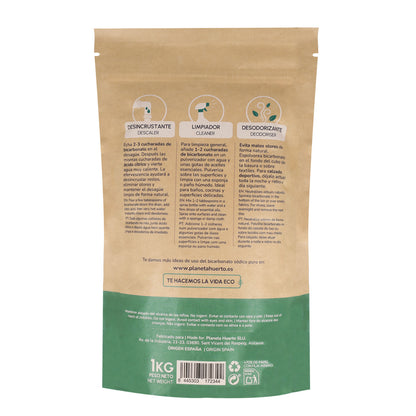 Confezione 3xBicarbonato di soda Planeta Huerto 1 Kg