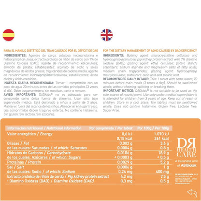 DAOkids® 60 comprimidos gastrorresistentes