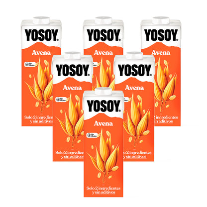 Pakket 6 stuks glutenvrije haverdrank YOSOY 1 l