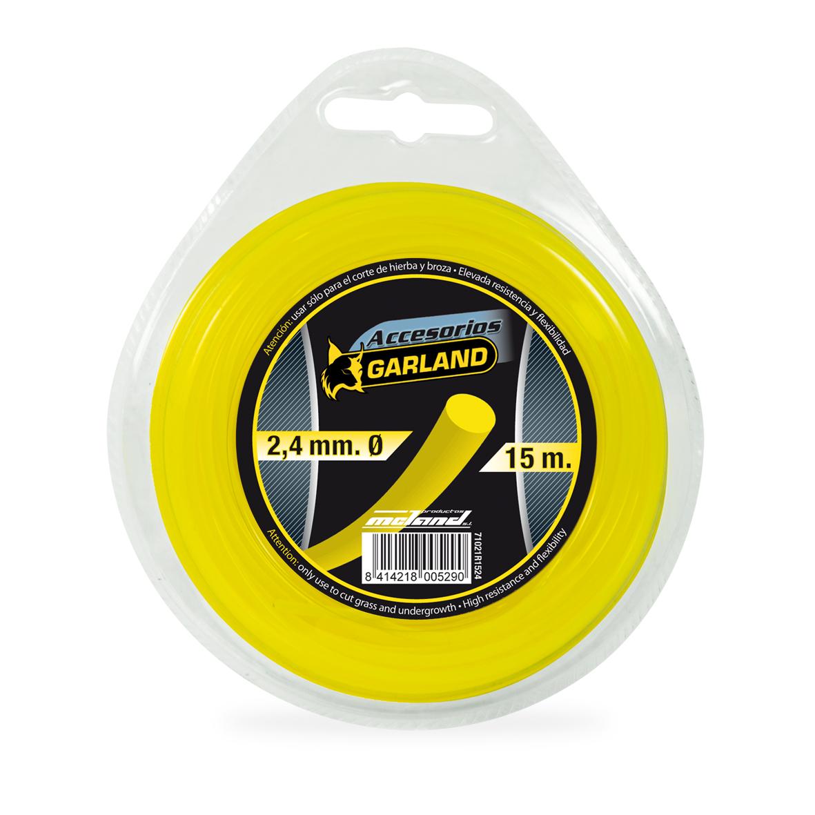 Dispenser för rund nylonsträng 15 m 2,4 mm Garland