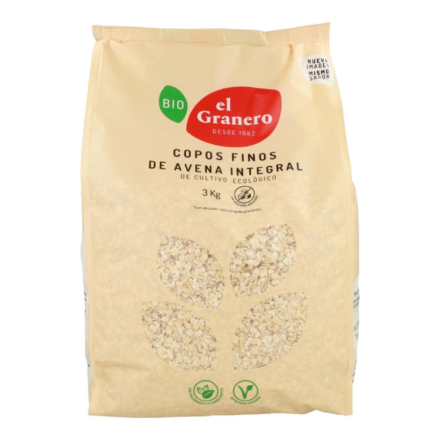 Fiocchi d'avena integrali biologici El Granero 3 kg