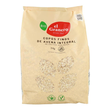 Fiocchi d'avena integrali biologici El Granero 3 kg