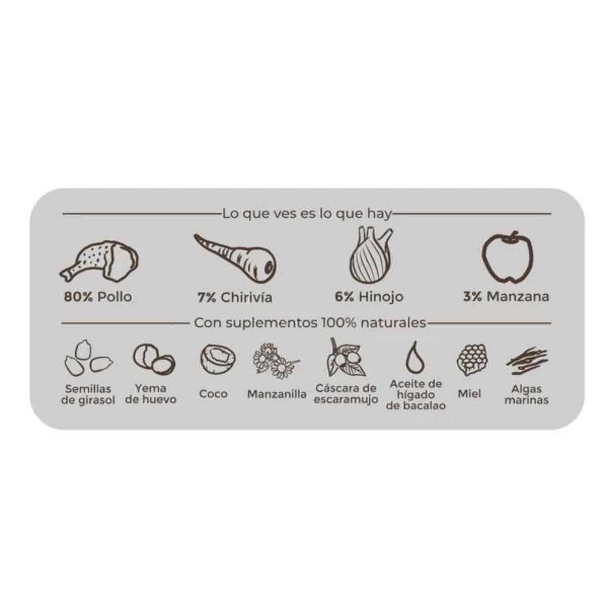 Barf wet dog food Organic chicken feast, Puromenu, 400 g