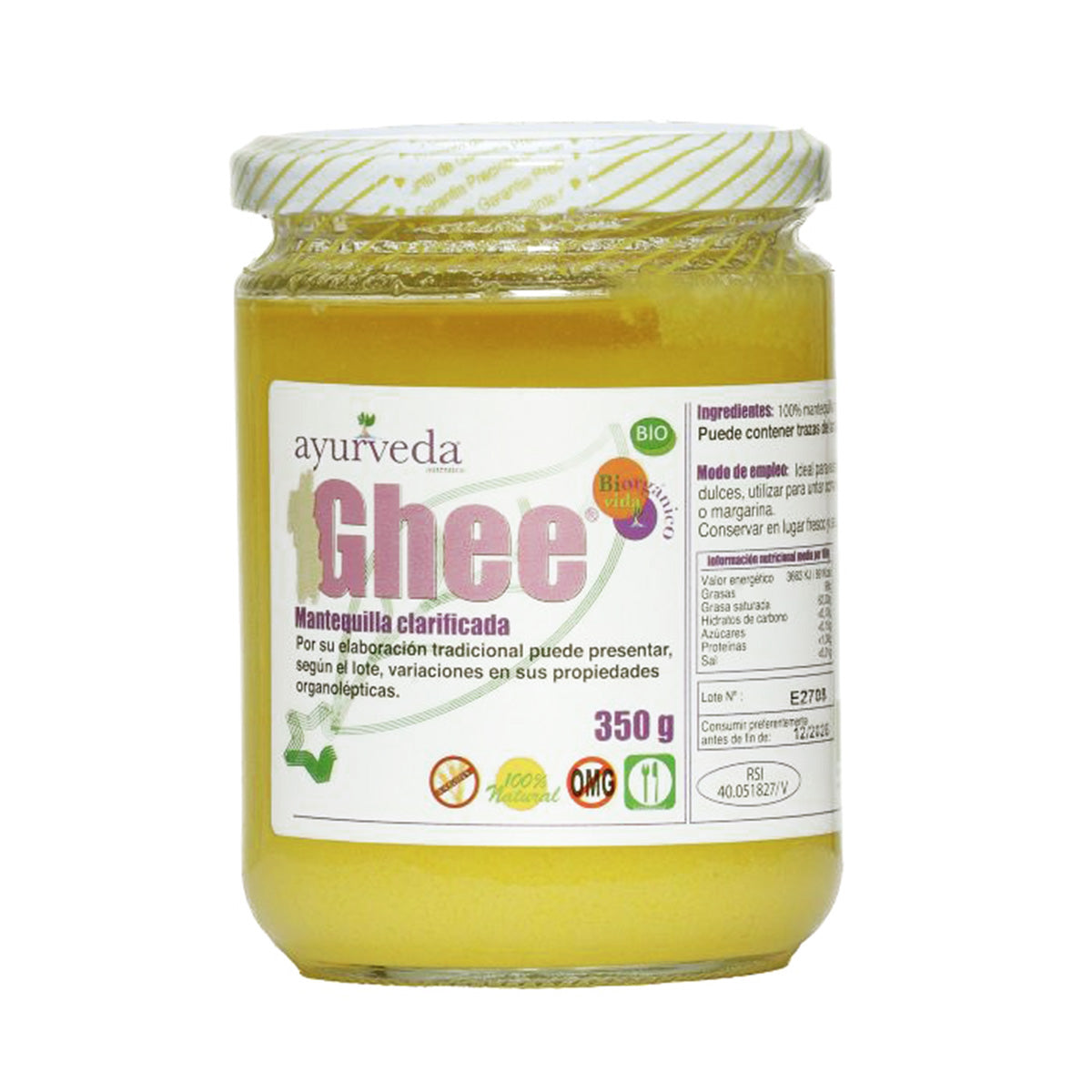 Ghee ekologiczne Ayurveda 350 g
