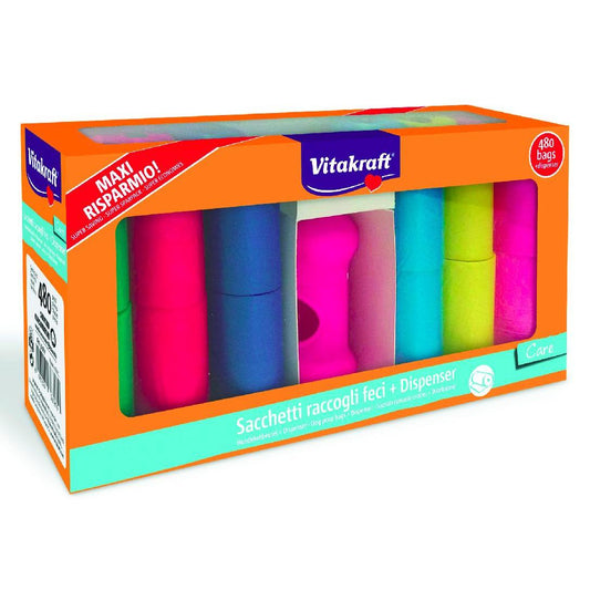 Vitakraft Opakowanie worków higienicznych na odchody 480 worków + dozownik