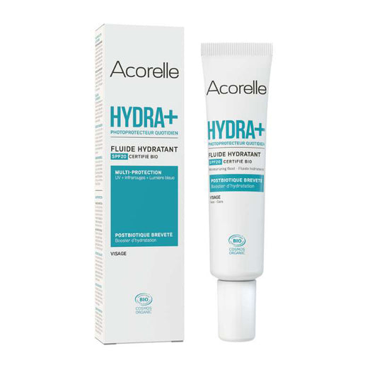 Feuchtigkeitsspendende Gesichtscreme Spf20 Hydra+, ACORELLE, 40 ml