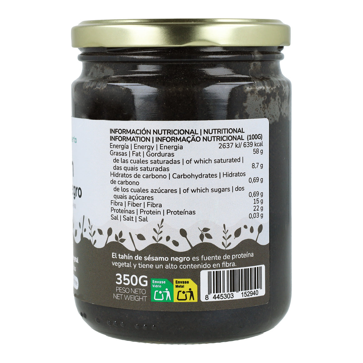 Tahini med svart sesam ECO Planet Garden 350 g
