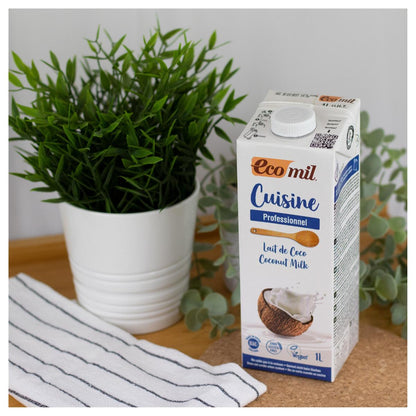 Lait de coco Ecomill Cuisine, préparation culinaire 500 ml 