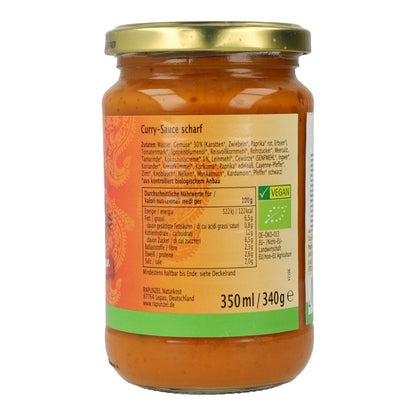 Veganistische pittige currysaus Rapunzel 340 ml