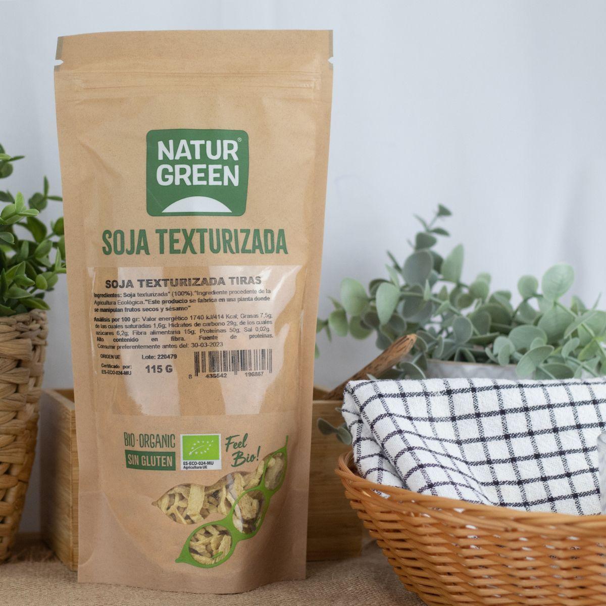 Lanières de soja texturées bio NaturGreen 115 g