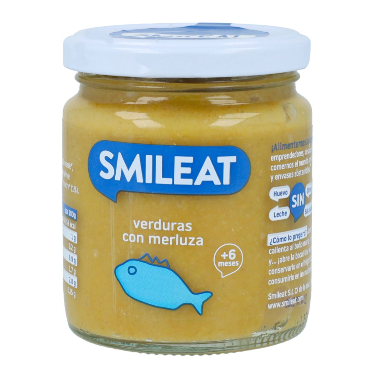 Biologisch potje groenten met heek +6 maanden Smileat 230 g