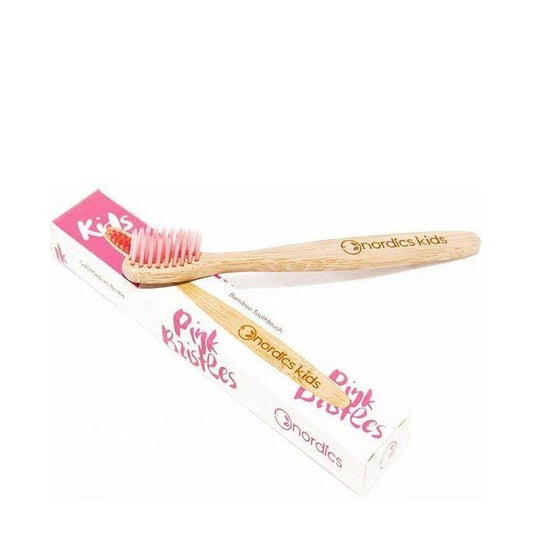 Brosse à dents en bambou pour enfants Rosa Nordics Oral Care