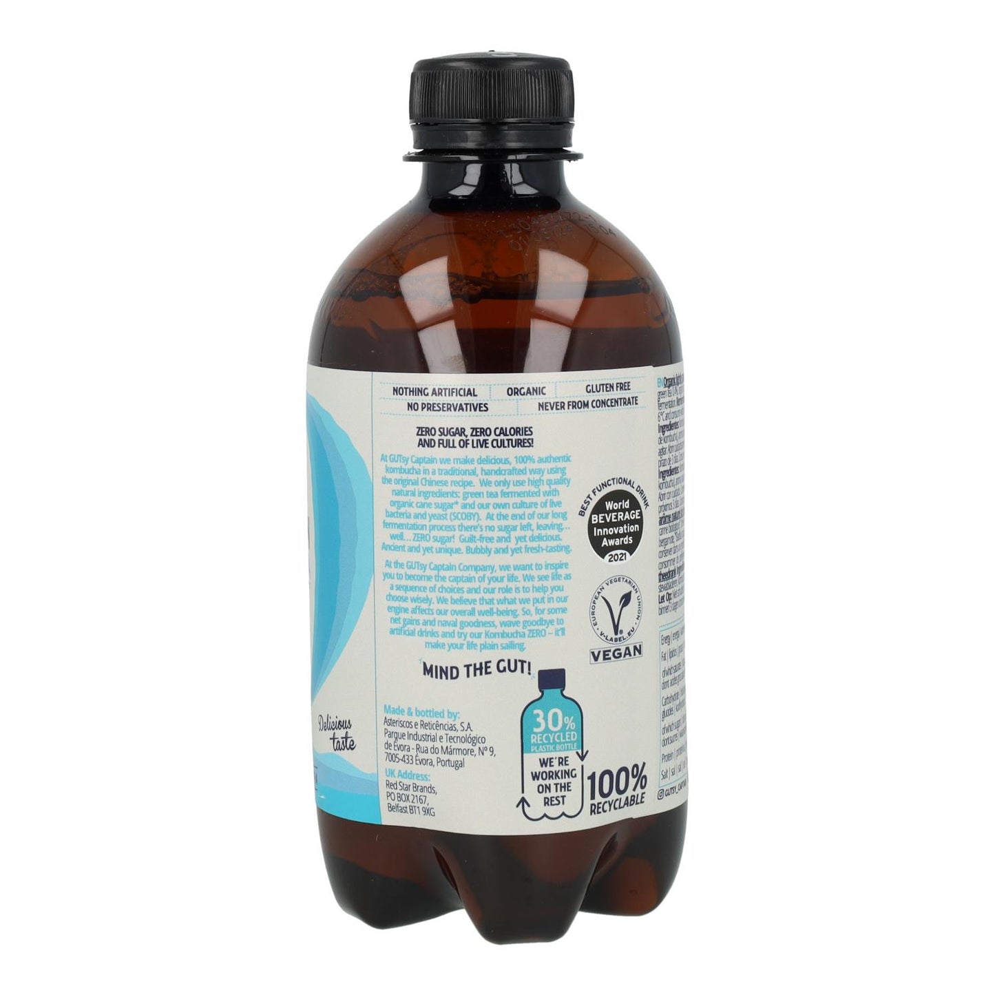 Kombucha Zero Original BIO Captain Kombucha 400 ml