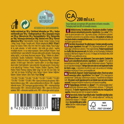 Bebida de Avena sin azúcares añadidos NaturGreen 200 ml