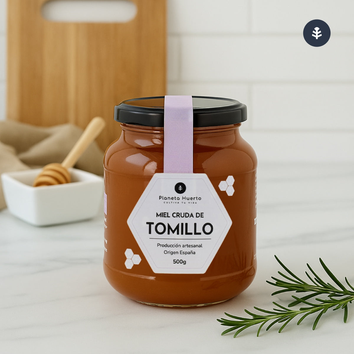 Pack 6x Miel Cruda de Tomillo Planeta Huerto 1 Kg