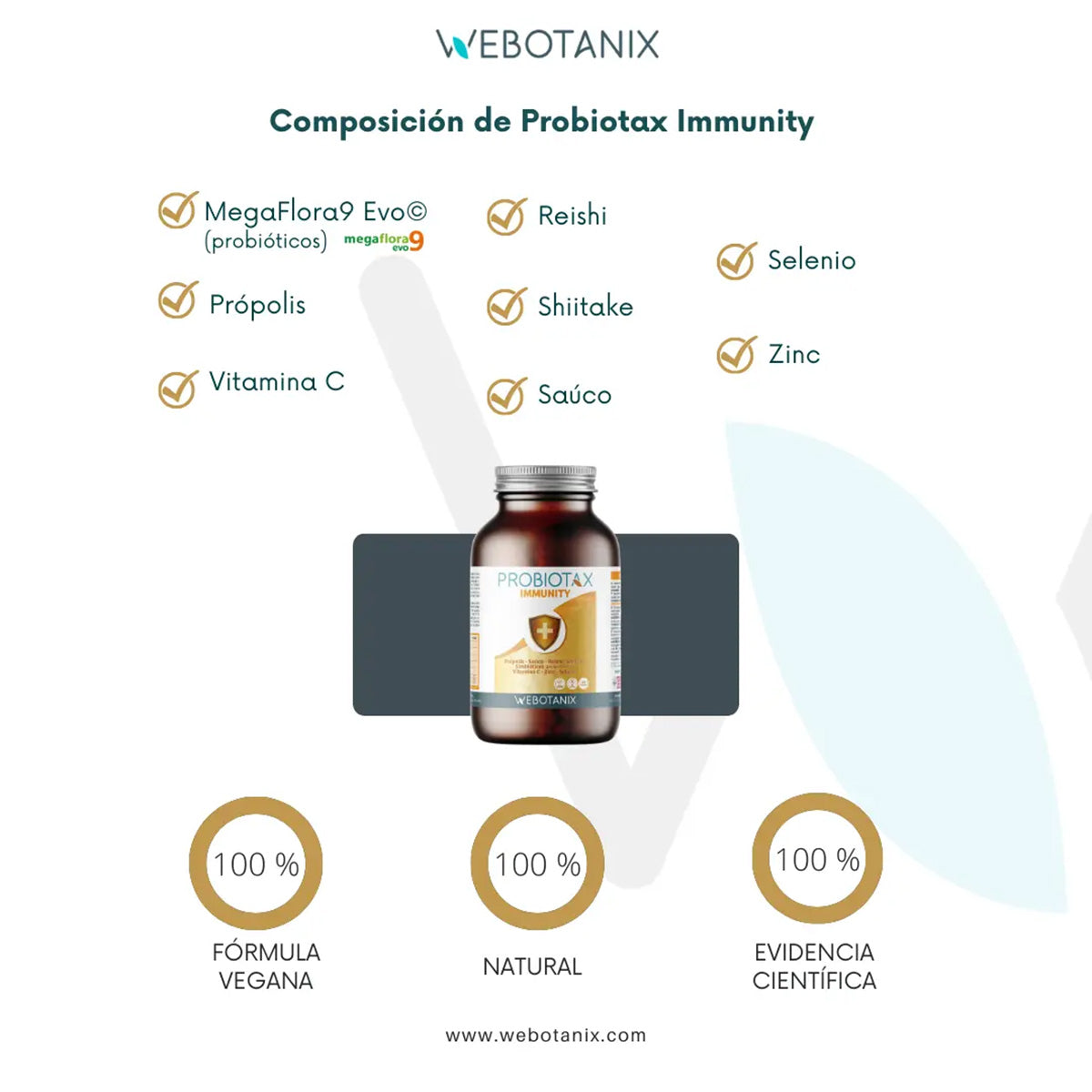 Probiotax Immunity Defences WeBotanix 45 capsules