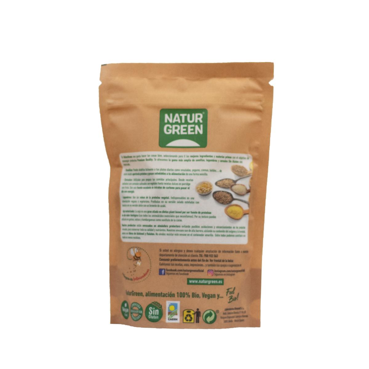 Riven ekologisk kokos Naturgreen 125 g