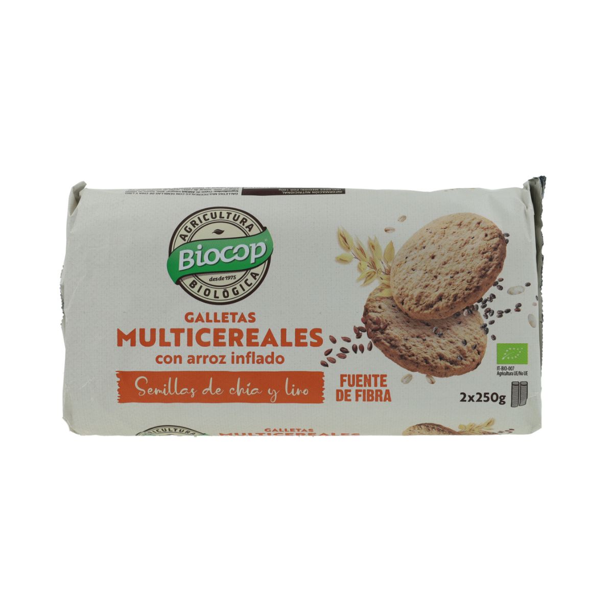 Galletas Multicereales BIO Biocop 2 Paquetes 500g