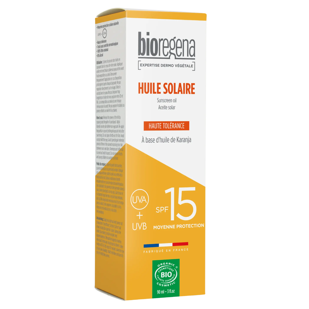 Hypoallergen solspray SPF 15, Bioregena, 90 ml