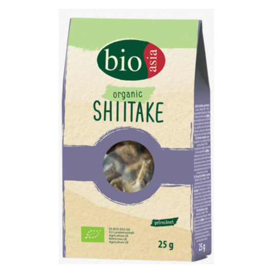 Champiñones shiitake orgánicos Bioasia 25g