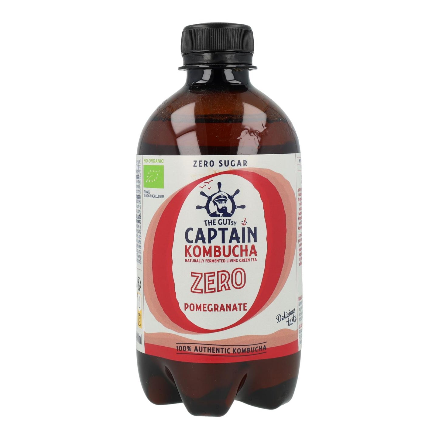 Kombucha Zero Granaatappel BIO Captain Kombucha 400 ml