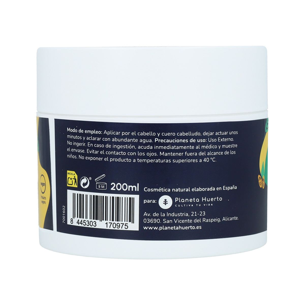 Planet Orchard Maschera idratante metodo ricci 200 ml