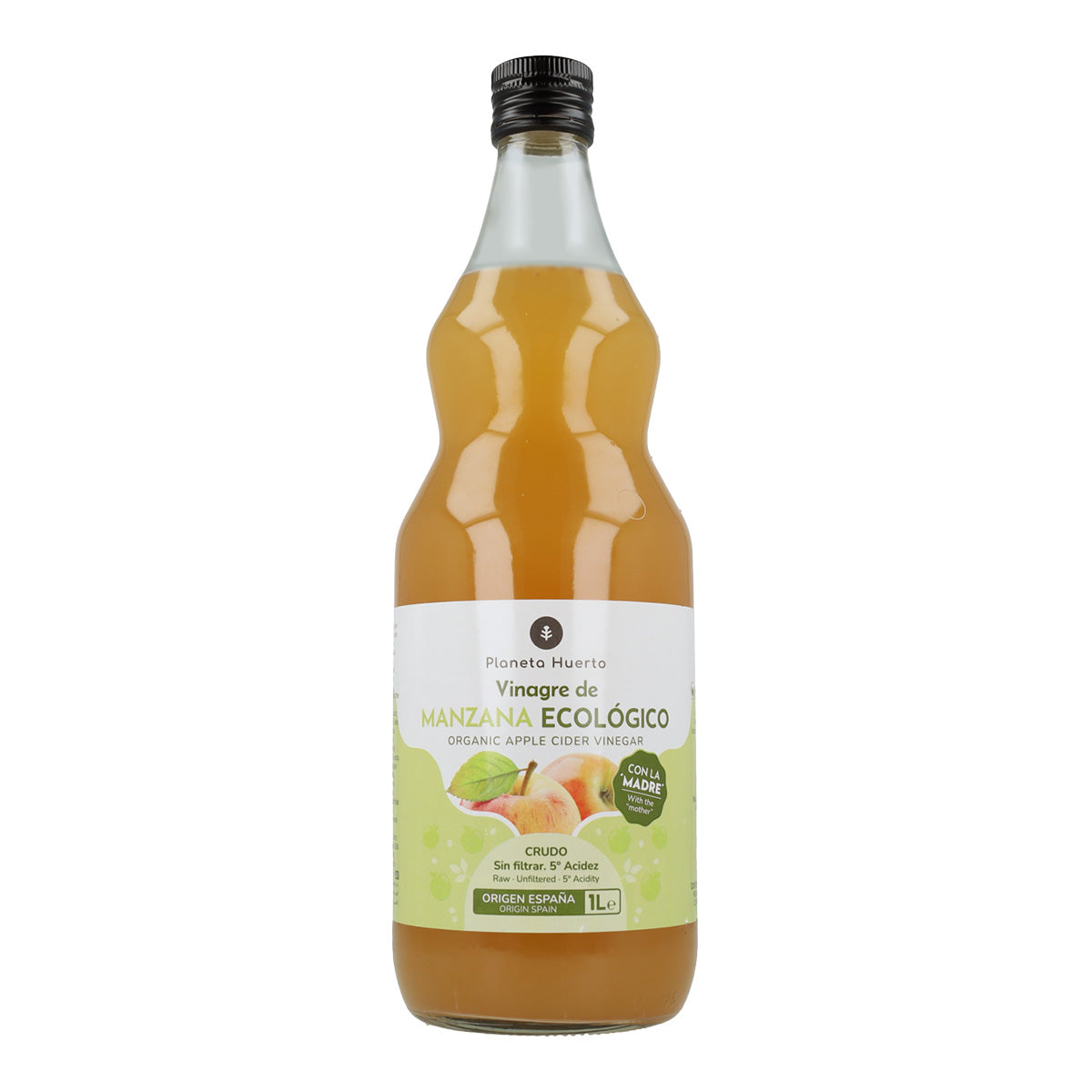 3-pack ECO rå, ofiltrerad äppelvinäger med moder Planeta Huerto 1 l