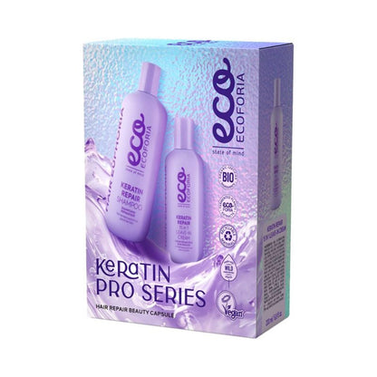 Keratin Pro Series Repairing Hair Treatment, Ecoforia 400 ml/200 ml