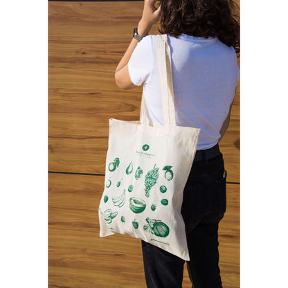 Stofftasche mit Fruchtmotiv