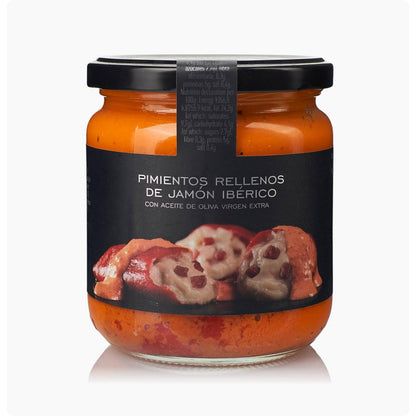Papryczki Piquillo nadziewane szynką iberyjską z oliwą z oliwek La Chinata 125 g